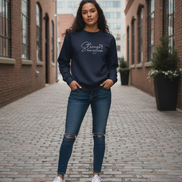 Stronger Than The Storm Sweatshirt in Navy
