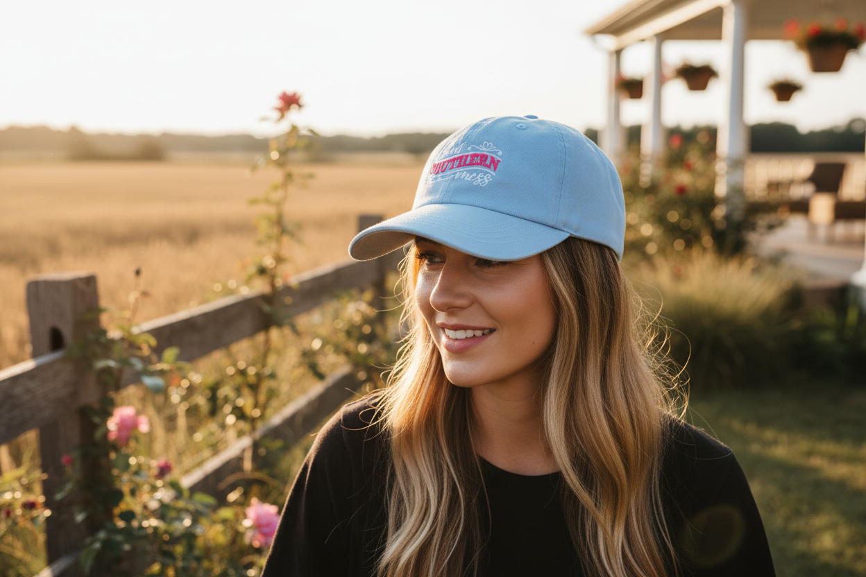 Sweet Southern Mess Hat Lifestyle Mockup