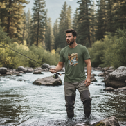 Trout T-Shirt Military Green