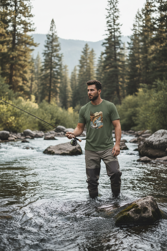 Trout T-Shirt Military Green