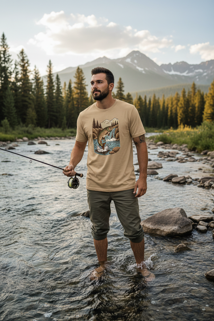 Trout T-Shirt Sand Color
