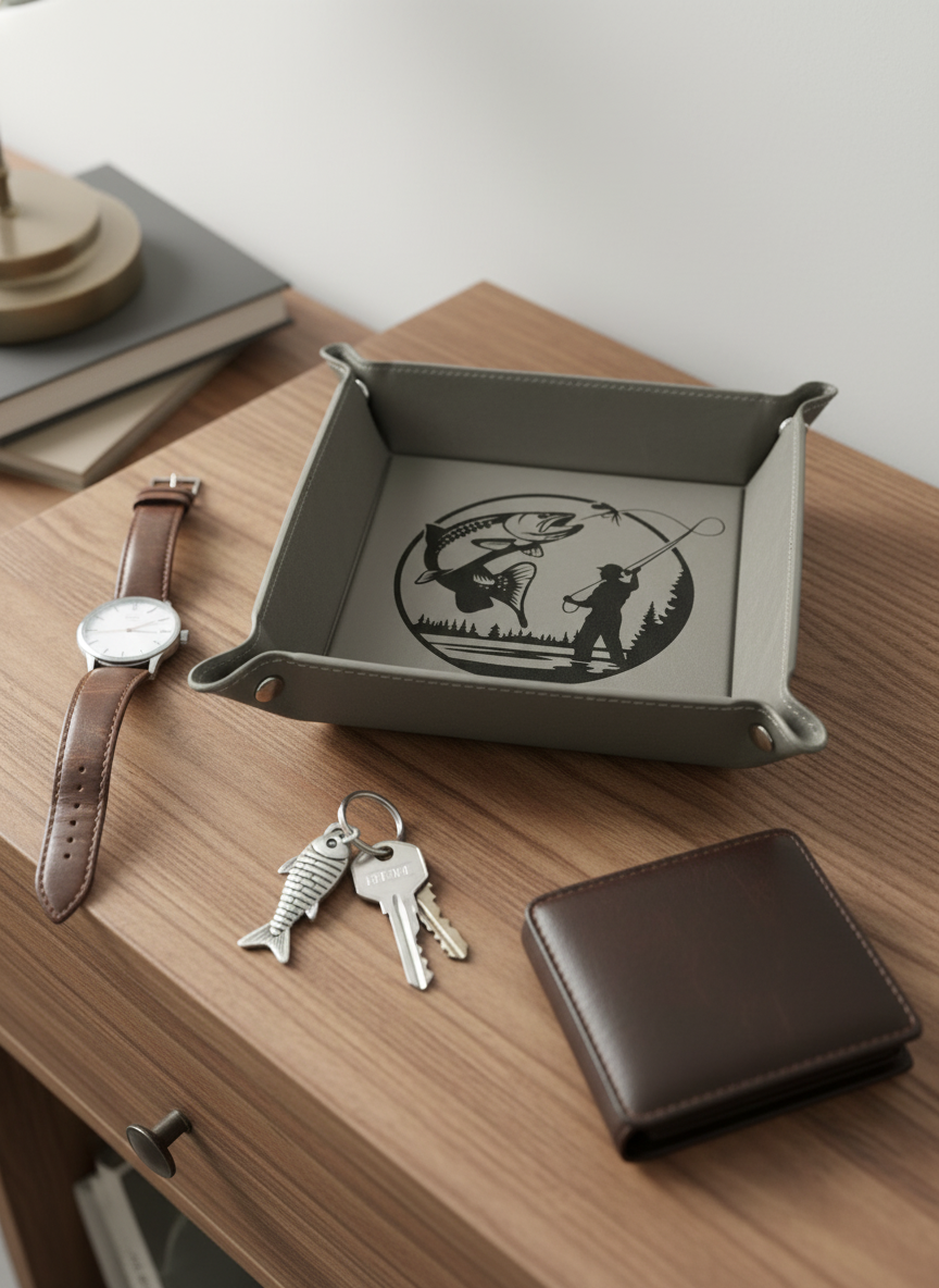 Fly Fishing Valet Tray Lifestyle Mockup