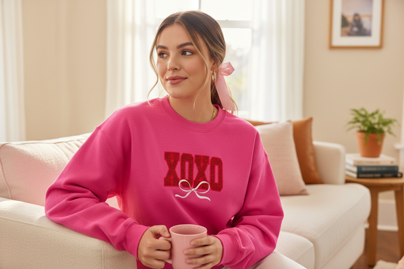 XOXO Sweatshirt Heliconia